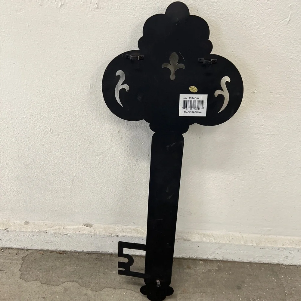 Antique Metal Scroll Key Wall Decor - Picture 2 of 2